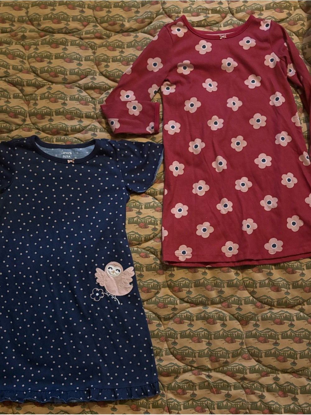 Carters Size 5t 2 Nightgown Pajama Bundle